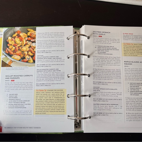 The America's Test Kitchen Healthy Family Cookbook, Recipe Binder, Vintage - Picture 8 of 10